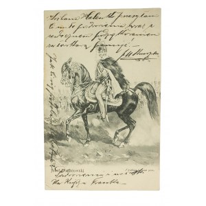 Kossak Juliusz pinx - Józef Poniatowski, datowana 1905r.
