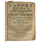 [DWA TYTUŁY] MORAWSKI Jan - Ambona Ducha Świętego (...) i Namowy Ducha Świętego, Poznań 1700r., dwa miedzioryty