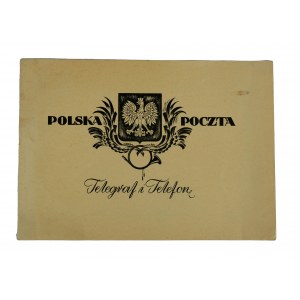 [TELEGRAM[ Przedwojenny telegram z godłem Polski, blankiet ozdobny nadany 13.IV.1938r., 21 x 14,8cm, rozkładany