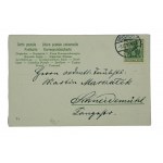 [BYDGOSZCZ] Pocztówka Bromberg - Kaiser Wilhelm Denkmal, z obiegu, długi adres