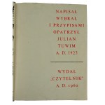 TUWIM Julian - Czary i czarty polskie oraz wypisy czarnoksięskie, Czytelnik 1960r.