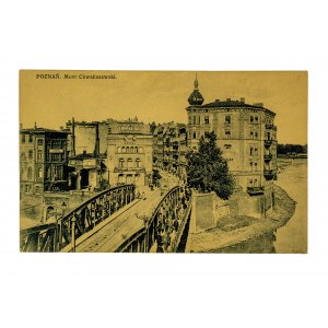 [POZNAŃ] Pocztówka Poznań - Most Chwaliszewski, bez obiegu, fot. S. Ulatowski, Salon Malarzy Polskich w Krakowie, 13 x 8,2cm