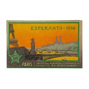 Zestaw 5 sztuk pocztówek w języku esperanto z Kongresów ESPERANTO [ przed 1920r.]