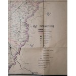 [WILNO] Mapa województwa Wileńskiego wopracowaniu i wykonaniu Feliksa Dąbrowskiego i Edwarda Nowickiego, 92 x 77,5cm Wilno 1928r.,