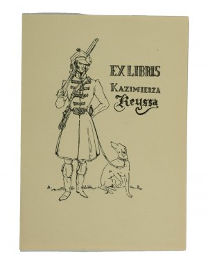 Exlibris Kazimierza Keyssa, 8 x 11,3cm