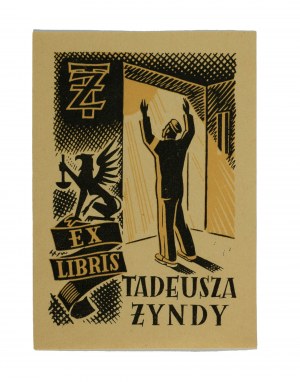 Exlibris Tadeusza Żyndy, 6 x 8,5cm