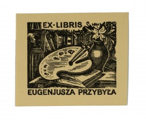 Exlibris Eugeniusza Przybyła, 7,2 x 6cm