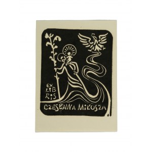 Exlibris Czesława Miłosza, 8 x 11cm