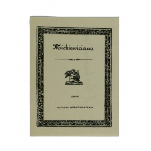 BIRKENMAYER A. - Exlibris Mickiewiciana zbiór Alfreda Birkenmayera, 6,8 x 9cm
