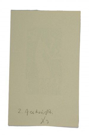 ACEDAŃSKI Z. - Exlibris Jana Agopsowicza, 8 x 13,5cm