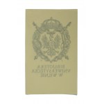 Exlibris / znak Biblioteka Uniwersytecka w Wilnie, 6,5 x 10,5cm