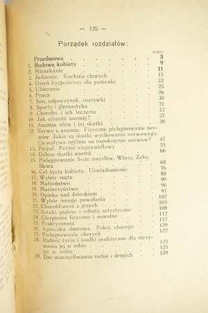 DŻENANA - Podstawy zdrowia i zadowolenia z życia. Podręcznik hygieny obejmujący wszystkie aspekty życia kobiety, konieczny dla dorastających panien, Poznań 1925
