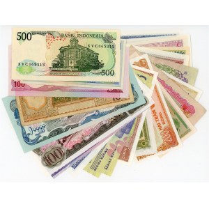 Asia Lot of 22 Banknotes 1958 - 2010