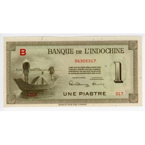 French Indochina 1 Piastre 1945 - 1951 (ND)