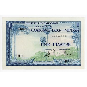 French Indochina 1 Piastre 1954 (ND) Vietnam Issue