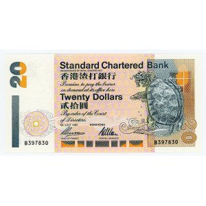 Hong Kong Standard Chartered Bank 20 Dollars 1997