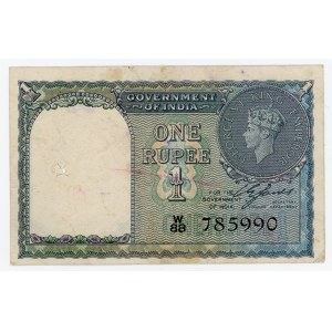 India British 1 Rupee 1943 (ND)