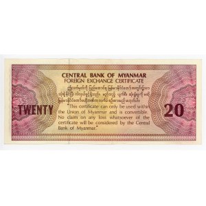 Myanmar 20 Dollars 1997 (ND)