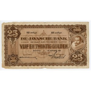 Netherlands Indies 25 Gulden 1931