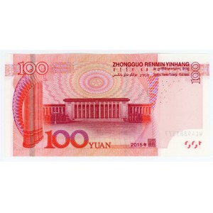 China Republic 100 Yuan 2015