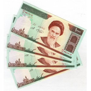 Iran 4 x 1000 Rials 1992 (ND)