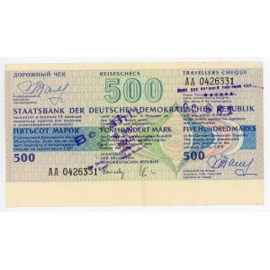 Germany - DDR Travellers Cheque of 500 Mark 1981