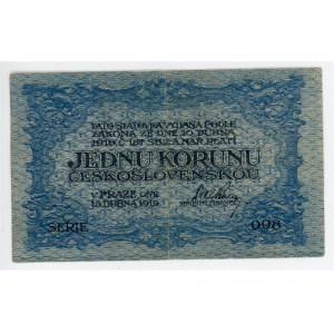 Czechoslovakia 1 Koruna 1919