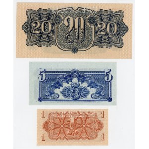 Czechoslovakia Fullset of Banknotes 1944 Specimen Set