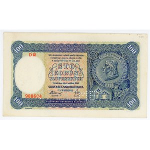 Slovakia 100 Korun 1940 Specimen