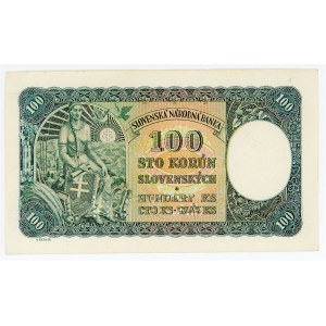 Slovakia 100 Korun 1940 Specimen