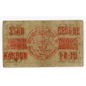 Belgium Brugge 25 Centimes 1915 Notgeld
