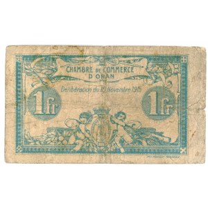Algeria 1 Franc 1915