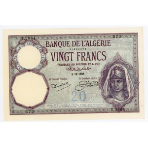 Algeria 20 Francs 1928