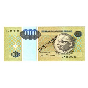 Angola 1000 Kwanzas 1995 Specimen