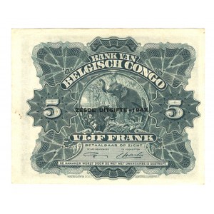Belgian Congo 5 Francs 1947