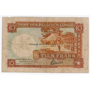 Belgian Congo 10 Francs 1942