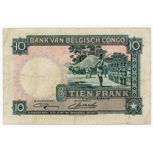Belgian Congo 10 Francs 1948