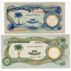 Biafra 5 & 10 Shillings 1968 - 1969 (ND)