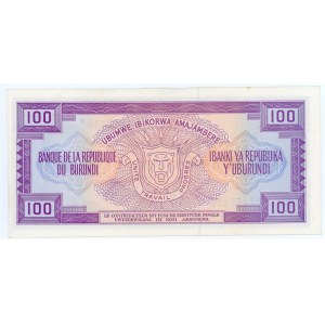 Burundi 100 Francs 1988