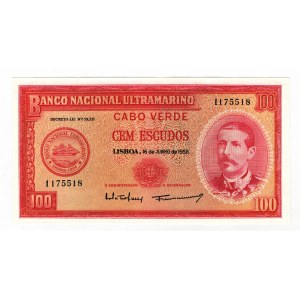 Cabo Verde 100 Escudos 1958