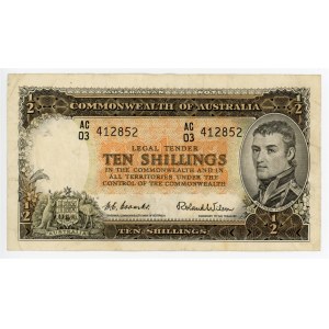 Australia 10 Shillings 1954 - 1960 (ND)