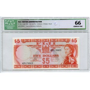 Fiji 5 Dollars 1974 (ND) ICG 66