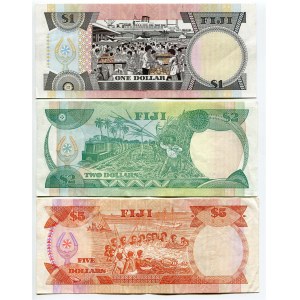 Fiji 1 - 2 - 5 Dollars 1987 - 1995 (ND)
