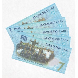 Fiji 5 x 7 Dollars 2016 Commemorative