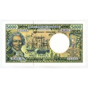 French Pacific Territories 5000 Francs 1992 (ND)