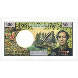 French Pacific Territories 5000 Francs 1992 (ND)