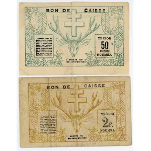New Caledonia 2 Francs & 50 Centimes 1943
