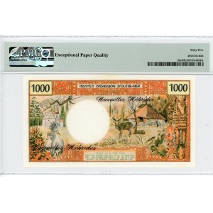 New Hebrides 1000 Francs 1980 (ND) PMG 65 EPQ