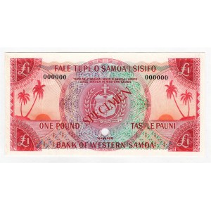Western Samoa 1 Pound 1963 Specimen Trial Color