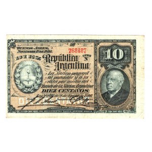 Argentina 10 Centavos 1890